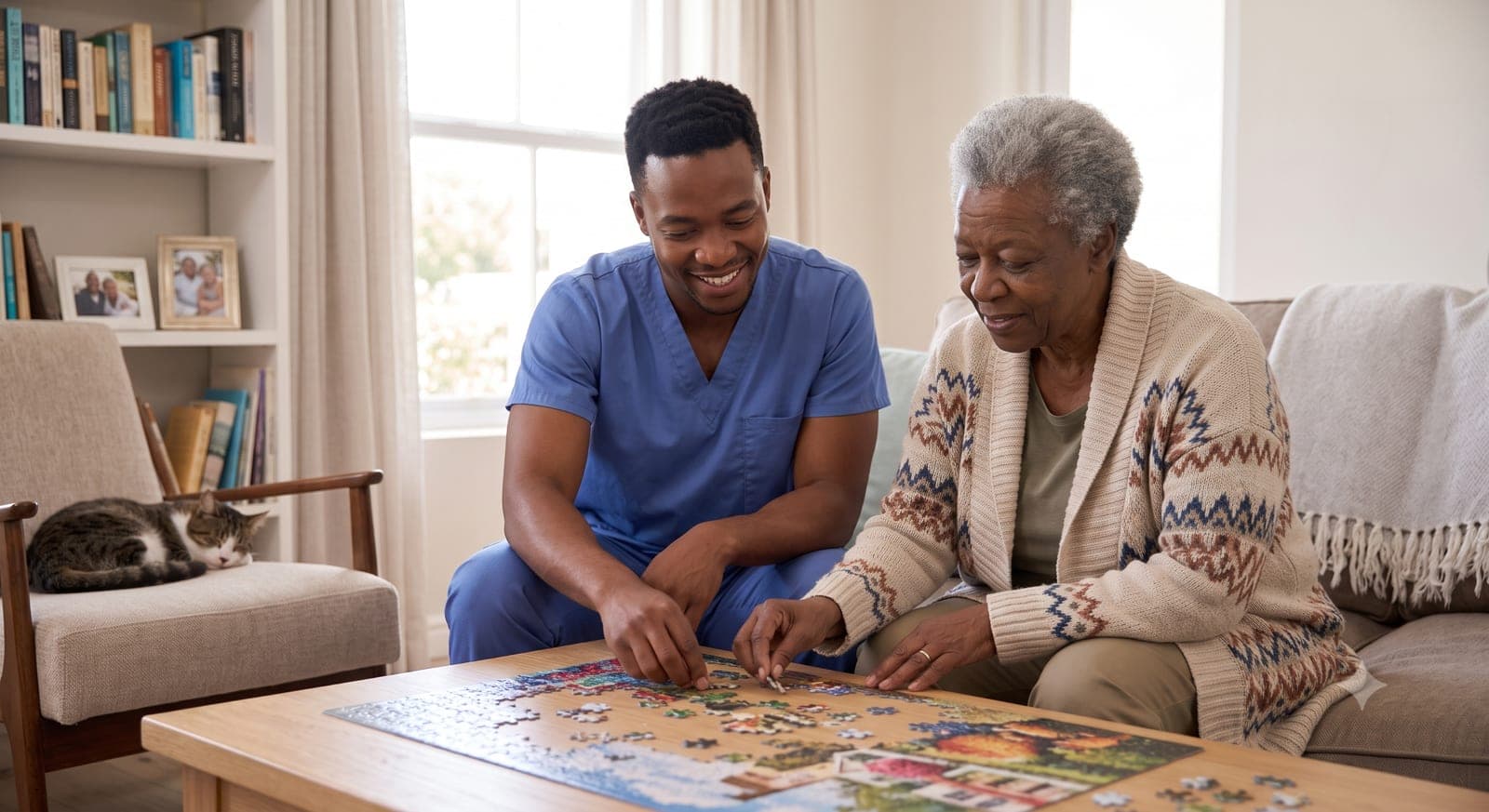 Companionship & Wellness Check — SabiCare365 caregiver